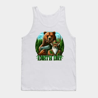 Armed Bear Standoff Tank Top